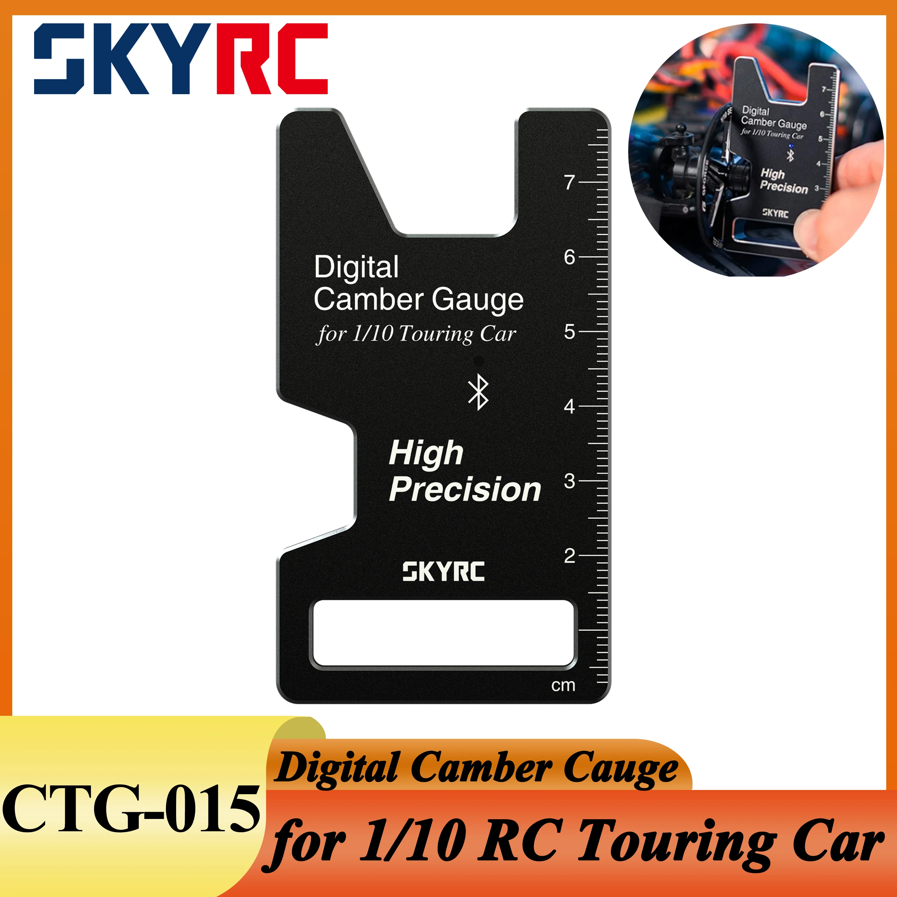 

SKYRC CTG-015 Digital Camber Gauge for 1/10 RC Touring Car Racing Wheel with Bluetooth High Prcision Adjustment Type-C Interface