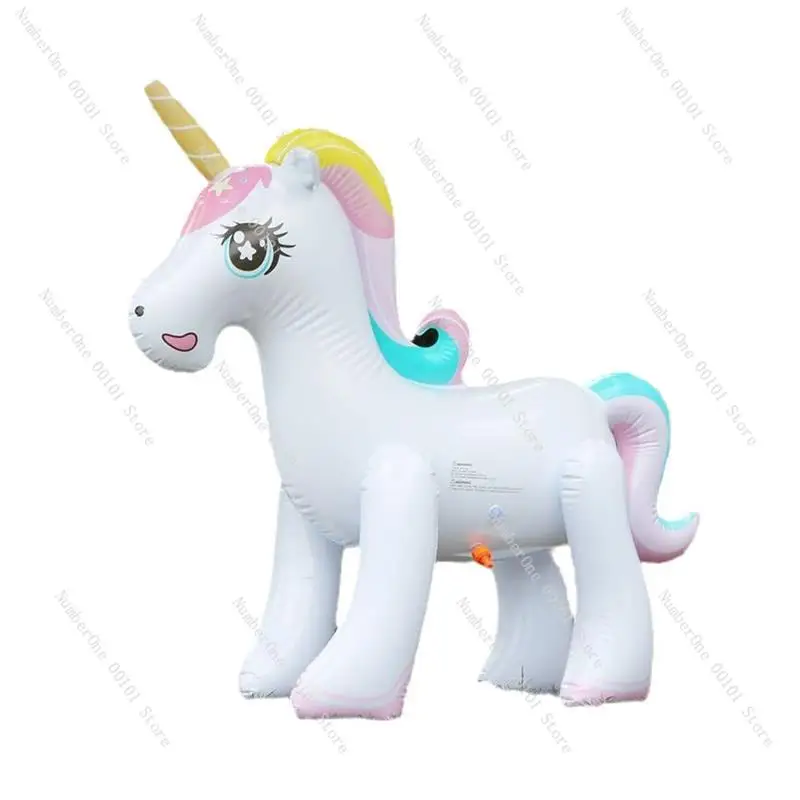 Children's water toys oversized unicorn inflatable water jet elephant family swimming pvc outdoor beach ball lawn