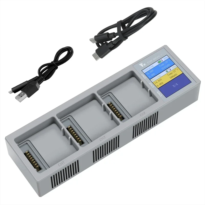 

Fast Charger for DJI Mavic 3 Drone Battery USB Charging Hub with Digital Display, Flight DJI Mavic 3 Battery Charger Accessories