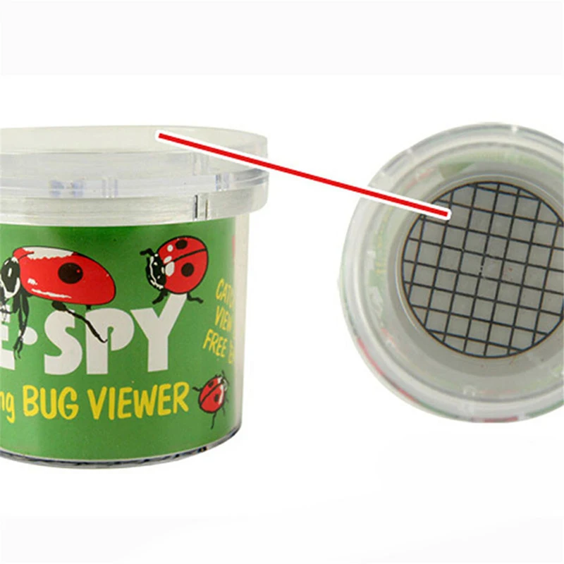 Portable Children Crawlers Animal Spider Insect Box Magnifying Glass Insect Cage Bug Jar For Science Nature Exploration