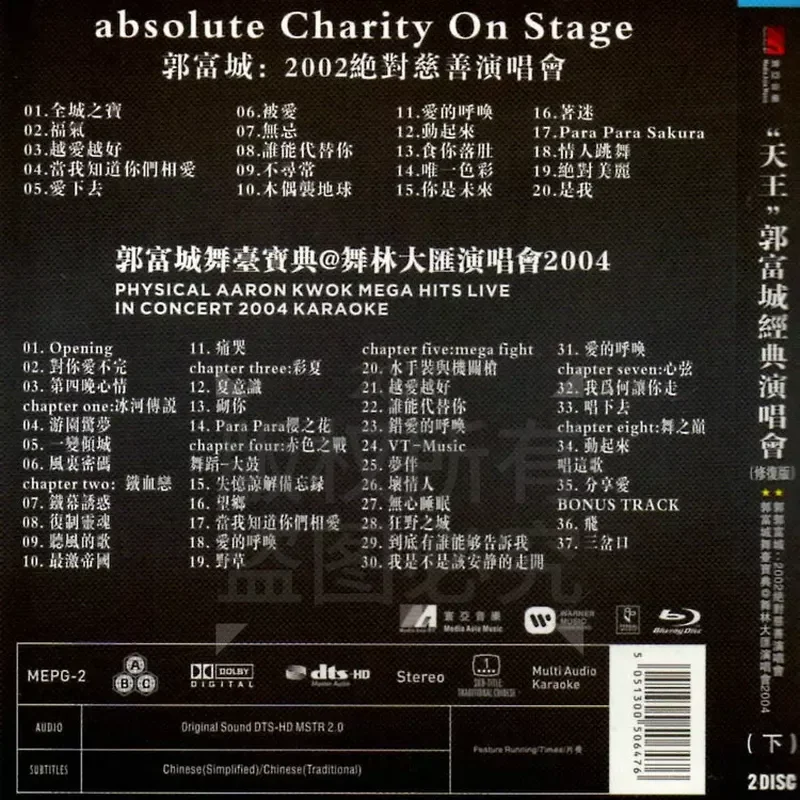 Guo Fucheng 02 04 00 98 96 Five Classic Concerts High Definition BD Blu-ray 5 Discs