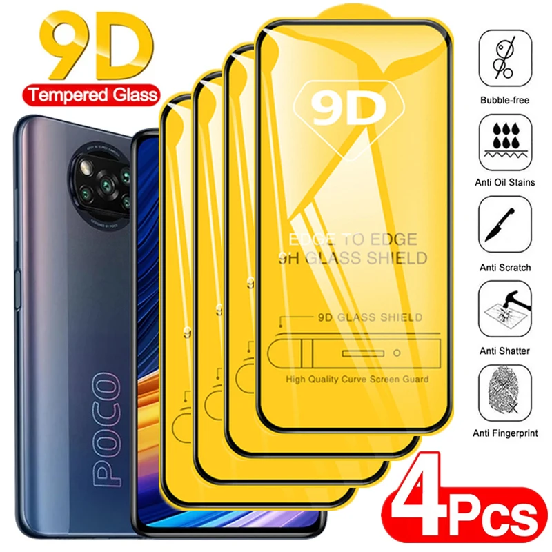 9D Full Tempered Glass For Xiaomi 12T Pro 12 Lite Ne 5G MI 11T 11 Lite 10T Redmi Note 12 11 10 9 8 9s 10s 11s Screen Protector