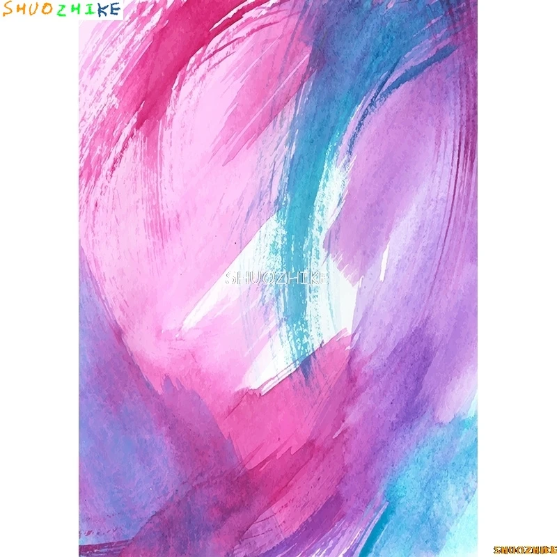 SHUOZHIKE винтажные акварельные портретные фоны для фотосъемки, студийный реквизит, градиентные однотонные фотофоны PPL-01