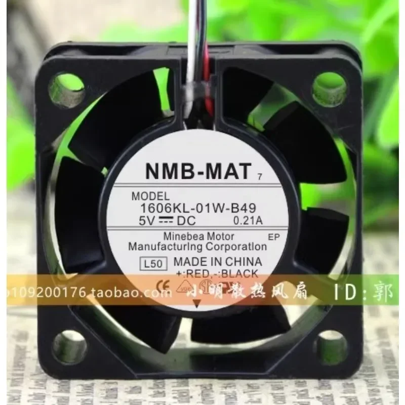 Original Fan For NMB 1606KL-01W-B49 5V 0.21A 4cm 4015 Detection Alarm Variable Frequency Fan 40*40*15mm
