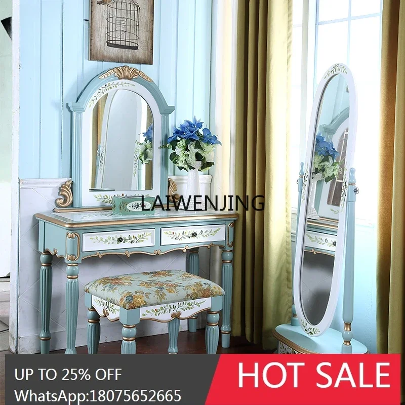 SGF Painted Bedroom Dresser Vintage Skin Care Table Makeup Stool