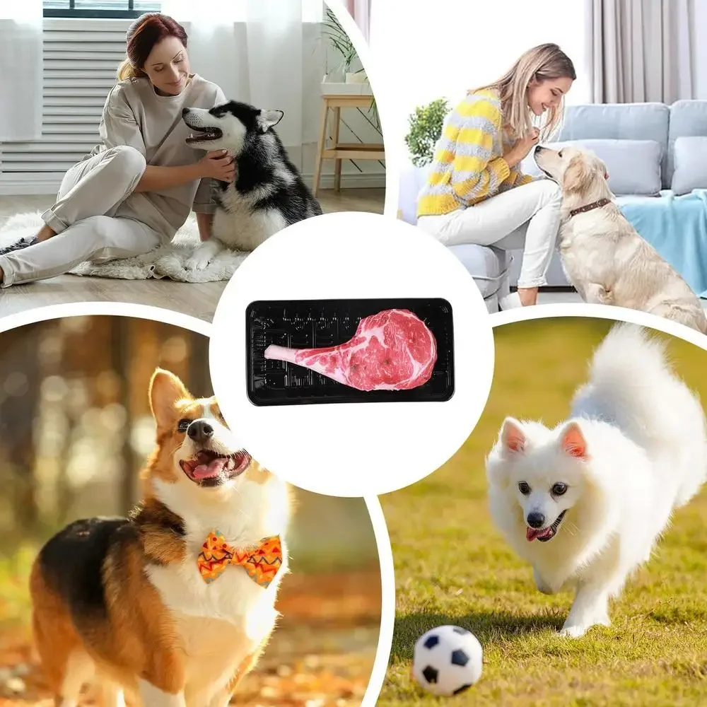 Interactive Stuffed Dog Chew Toy for Small and Medium Dogs Squeak Toy  Realistic Steak Shape to Reduce Boring & Anxiety - AliExpress 15