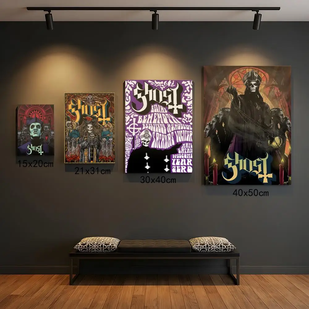 G-Ghost Band Classic Anime Poster Premium HD selbstklebende Wanddekoration – zum Abziehen und Aufkleben, rückstandsfrei