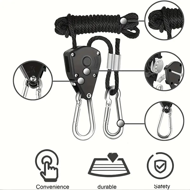 2/4/6 stücke Camping Zelt Seil Kit - Heavy Duty Tether, leicht straffer, Wind Schnalle, Flaschenzug Ratsche,