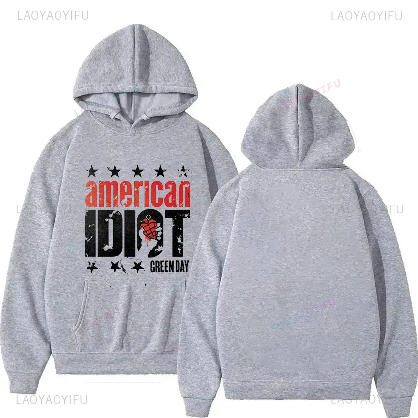 New Arrived Men Hoodie Autumn Green Day \' AMERICAN IDIOT ALBUM COVER \' Hoodies - Nuevo Y Oficial Unisex Sweatshirt Men Hoody