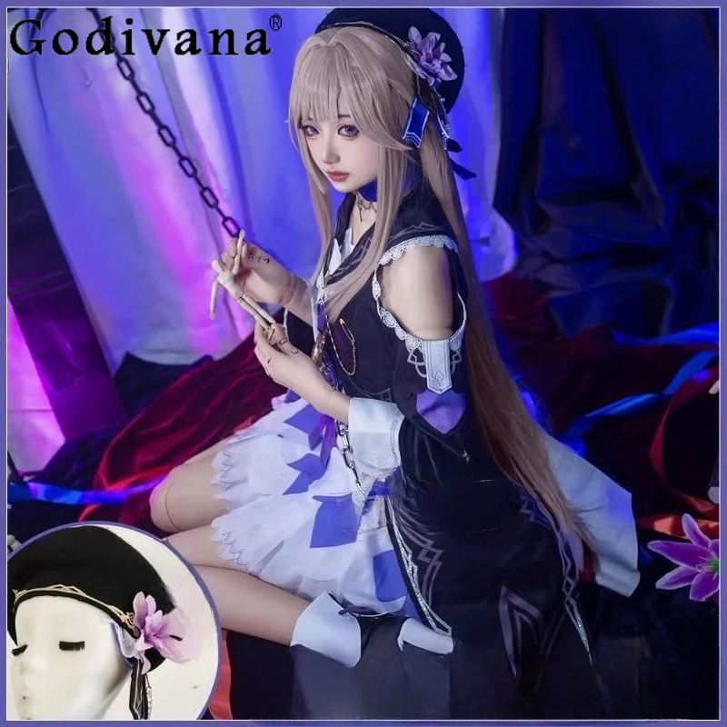 

Star Rail Game Dress Suit for Women Elegant Lovely Uniform Cosplay Costume Dress Female Halloween Party Role Play Dress Outfit