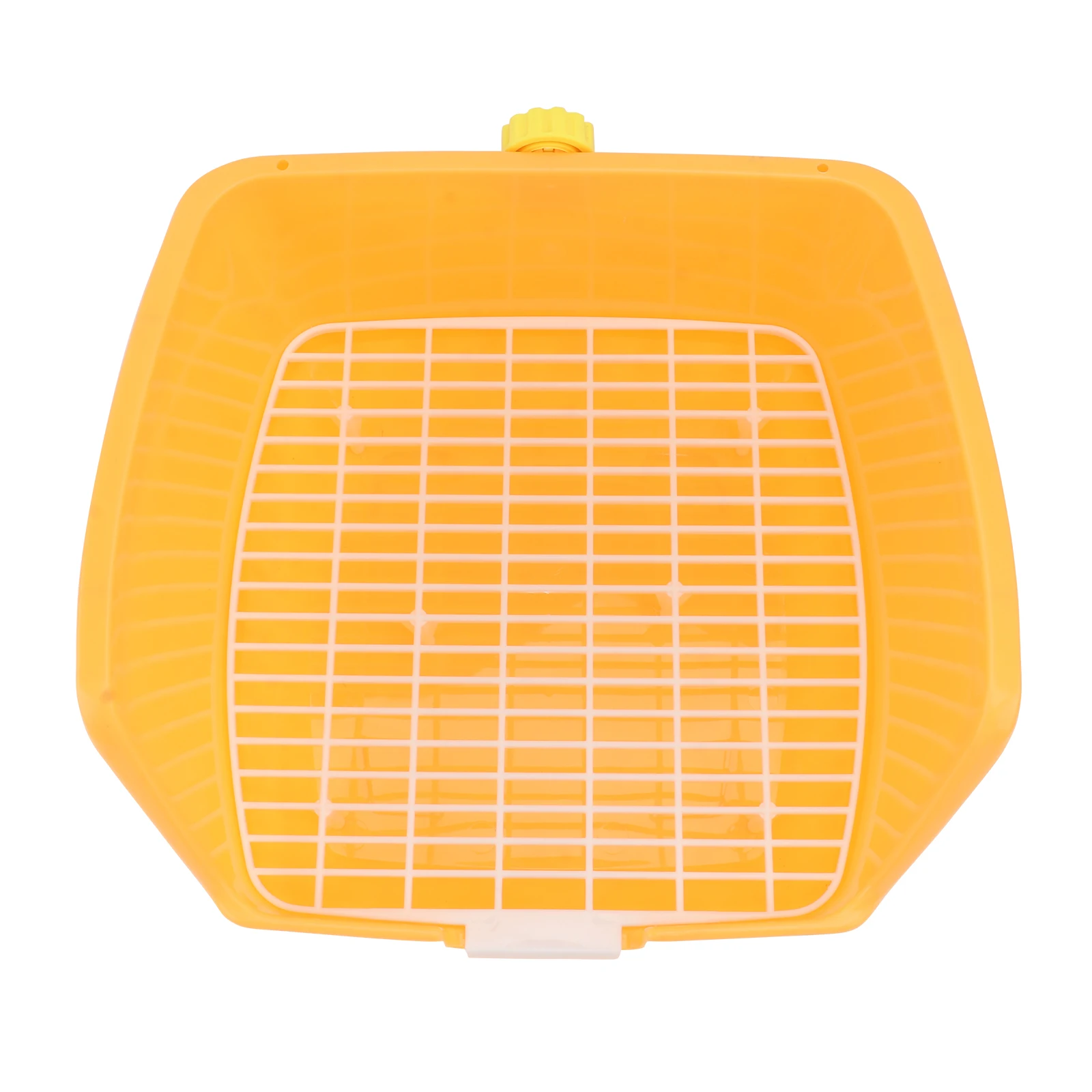 

Rabbit Toilet Pan Mini Yellow Plastic Anti Spraying Urine Detachable Grids Ideal Size Guinea Pigs Ferrets Home Cleaning