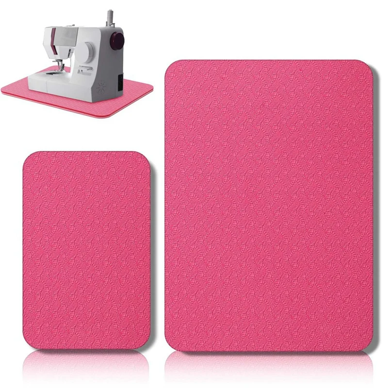 2Pcs Sewing Machine Muffling Mat Pedal Mat Sewing Machine Mat  Reduce Vibrations Noise No Slip Rubber Sewing Machine Part