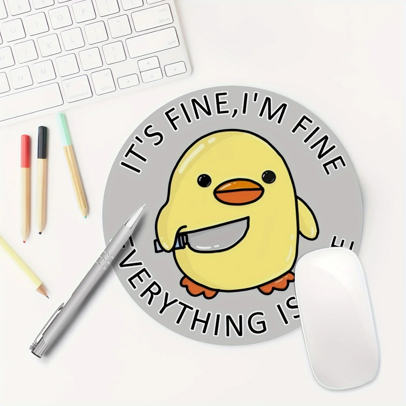 

Ergonomic Duck-Shaped Mouse Pad for Women and Girls Non-Slip Washable Rubber Office Computers Laptops Desktop Accessories