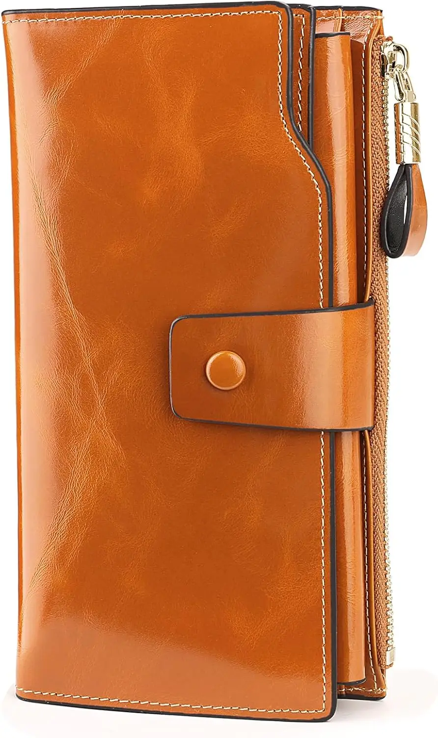 

Genuine Leather Wallet with RFID Blocking, Multi-Card Holder & Phone Pocket - Perfect Gift