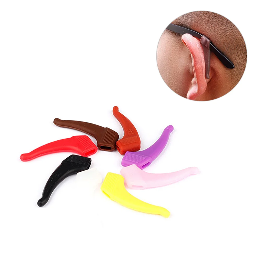 24 paia di cuscinetti per le orecchie per occhiali con gancio in silicone antiscivolo, occhiali da sole, occhiali sportivi