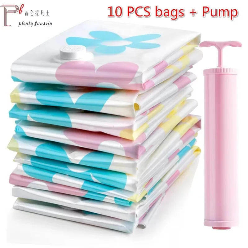 Sac de compression sous vide pour médecin, stockage épais, ensemble de stockage en gros d'usine avec pompe à air