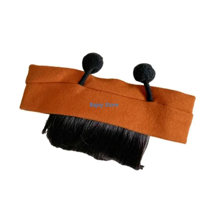 

63HE Antennae Bangs Cosplay Headband for Baby Girls New Year Hair Accessories