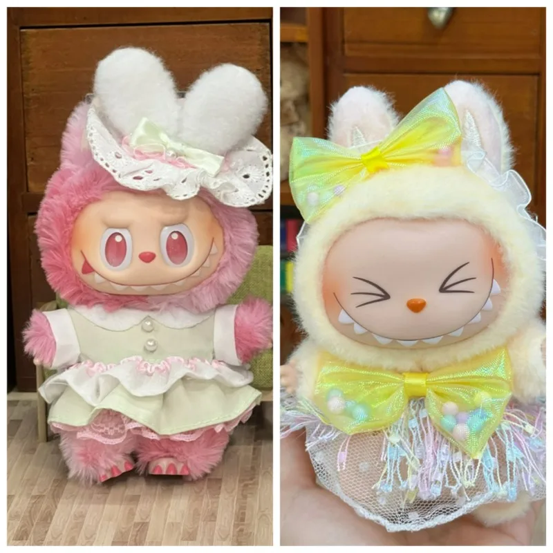 

Multi Functional Doll Costume Set Yellow Color Candy Amusement Park Plus Rabbit Lady Doll Set Clothing for Labubu