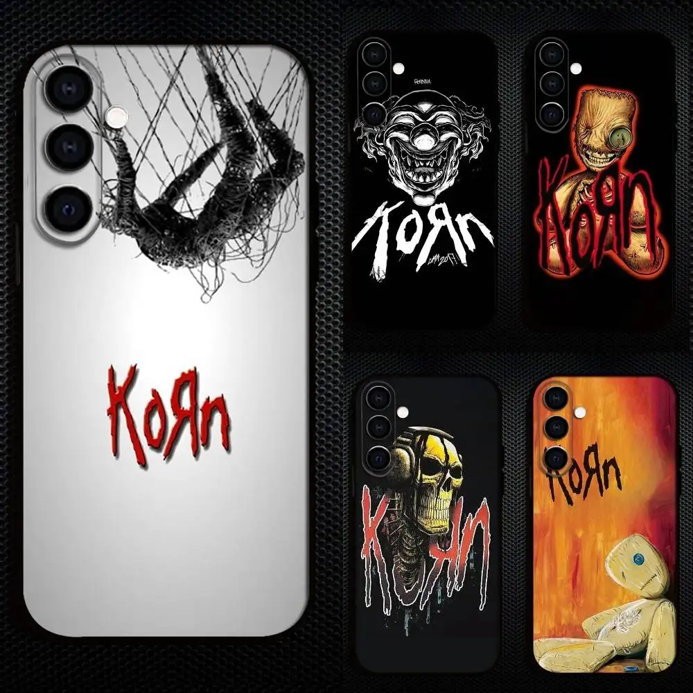 

Rock Band K-Korn Phone Case For Samsung Galaxy A73,A72,A71,A70,A53,A52,A51,Others Soft Black Cover