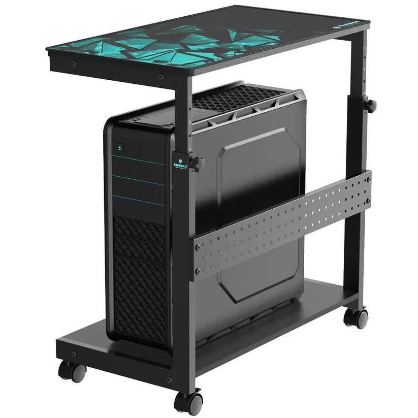 !@Combohome Mobile Height Adjustable CPU Cart