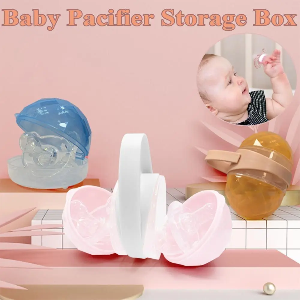 Holder Case Dustproof Baby Shower Gift Baby Pacifier Box Snack Storage Case Pacifier Storage Box Soother Container Holder