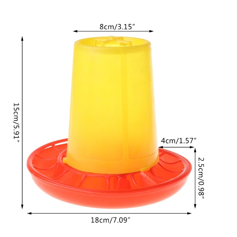 Chick Feeder Drinker Container Chicken Water Dispenser Auto Poultry Feeder Waterer for Small Poultry Chicken Ducks Birds