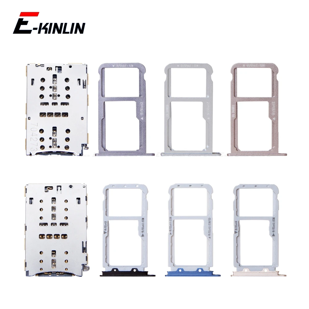Micro SD Socket Holder Slot Reader For HuaWei Nova 2 Plus Sim Card Tray Adapter Container Connector Replacement Parts