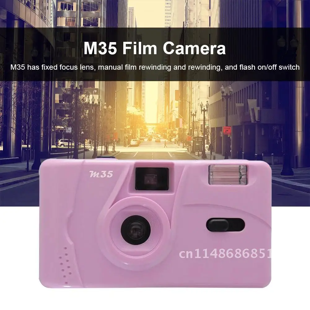 Non-Disposable Retro Vintage M35 35mm Reusable Film Camera Vintage Manual Reusable Film Camera Flash Function