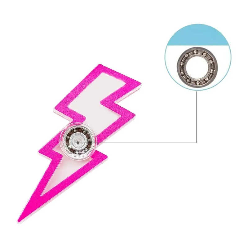 5 Stuks Creatieve Gyro Lightning Fidget Spinner Stress Fidget Speelgoed Handheld Speelgoed ADHD Hand Spinner Stress Verlichten Desktop Speelgoed