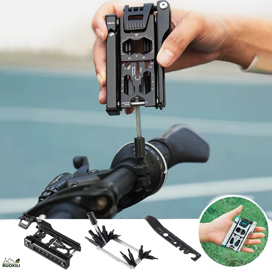

Bike Multi Tool 38 in 1 Bicycle Repair Kit Bike Spoke Wrench Bicycle Screwdriver Set Detachable Bike Repair Screwdriver Bit