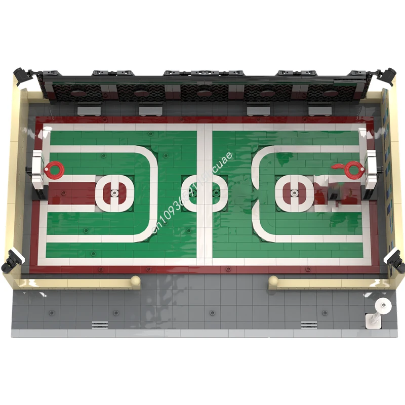 

1376 шт. MOC City Hoops Full Court Баскетбол 48x32 Опорная пластина Модульные здания Инновационный комплект STEM для сборки Идеальный комплект