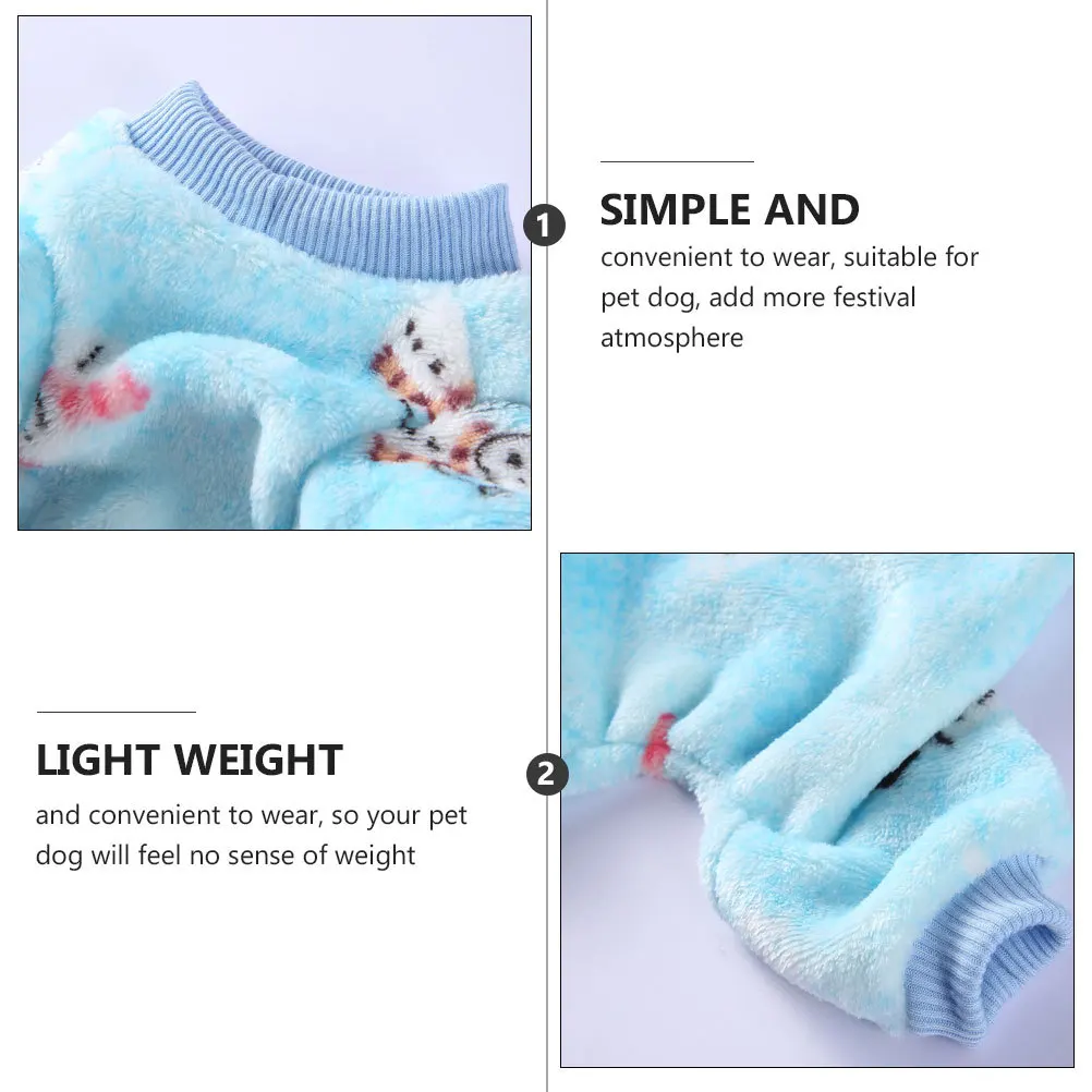 

1Pcs Christmas Pet Clothes Four-Legged Dog Costume Comfortable Soft Festival Party Outfit Christmas Dog Costume