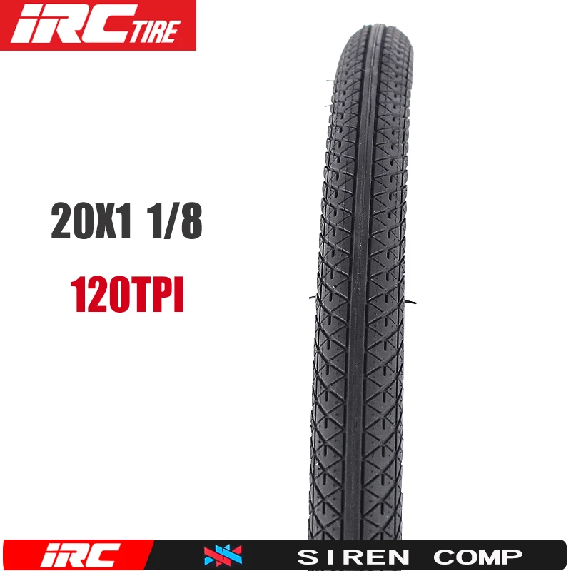 IRC SIREN COMP 20 Inches BMX Bicycle Fold Tire 20x1 1/8 451 Small Wheel Bike Tire 120 TPI Retro Bicycle Tires