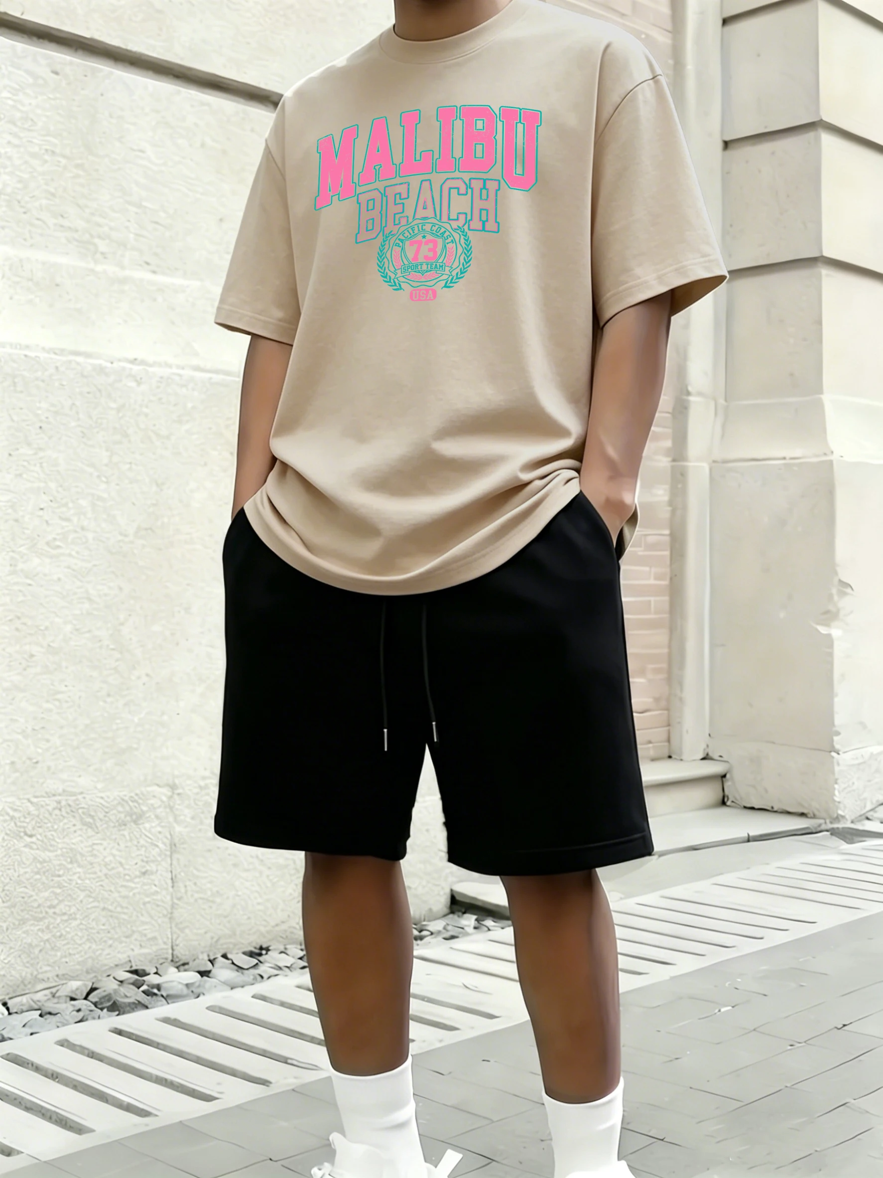 Malibu Beach Baskılar Yaz Pamu - Street Fashion Elements incelemesi ve fiyatı