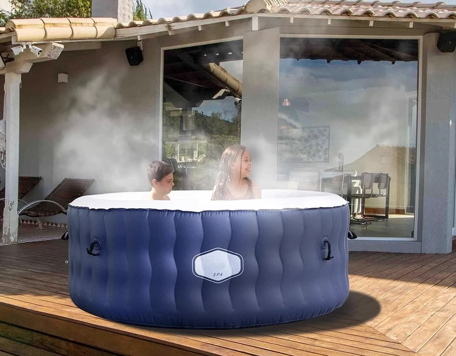 Inflatable Massage Bathtub SPA Spa Pool Constant Temperature Surfing Pool, Round 180x68cm