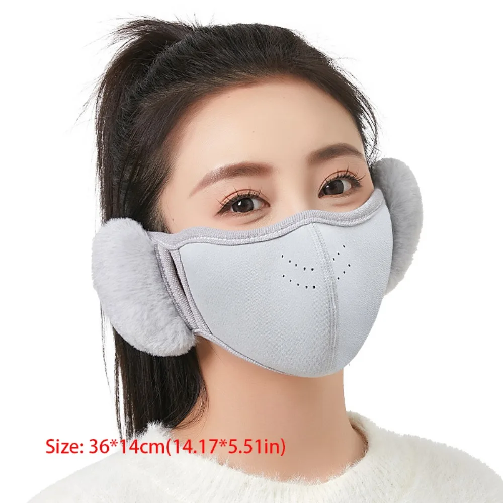 New Windproof Thermal Earmuffs Mask Breathable Anti Pollen Cycling Earflap Dustproof Fleece Winter Mask Gift