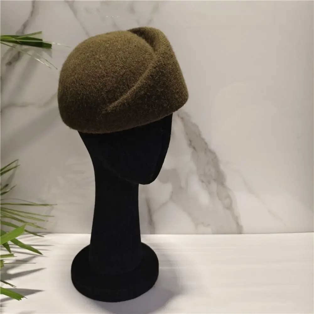 Uniform Stewardess Hat French Style Pillbox Hat Elegant Fedoras Beret Hat Dome Versatile Medicine Box Hat Performances