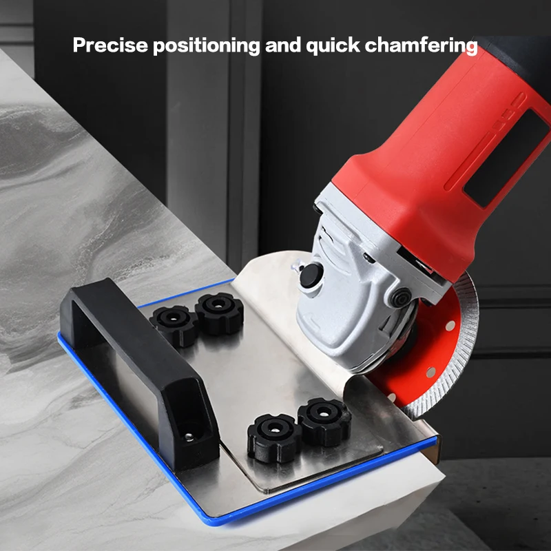 Angle Grinder Stand For Tile 45°Chamfer Cutting Type 100 Angle Grinder Attachment Stainless Steel Portable Chamfered Bracket