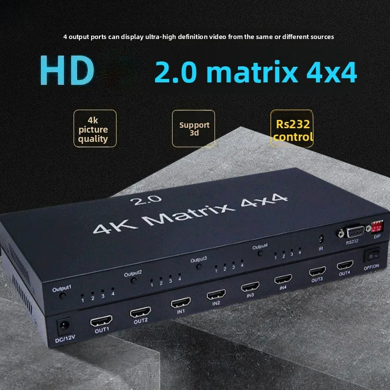 4k-60hz-true-hd-matrix-4x4-4-inputs-and-4-outputs-vs-hd-20-matrix-2x4-4x2-switch-splitter-video-converter-with-rs232-edid