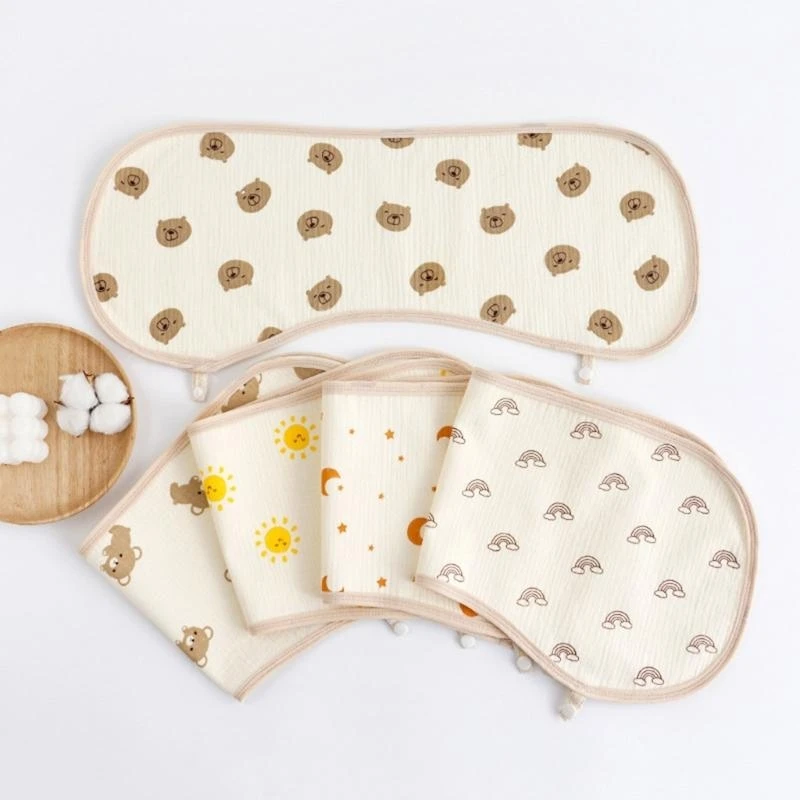 J15U الرضع منشفة اللعاب القطن ملابس التجشؤ للأولاد البنات، الأطفال الصغار تغذية مريلة الطفل مناشف اللعاب منشفة الكتف وسادة #5