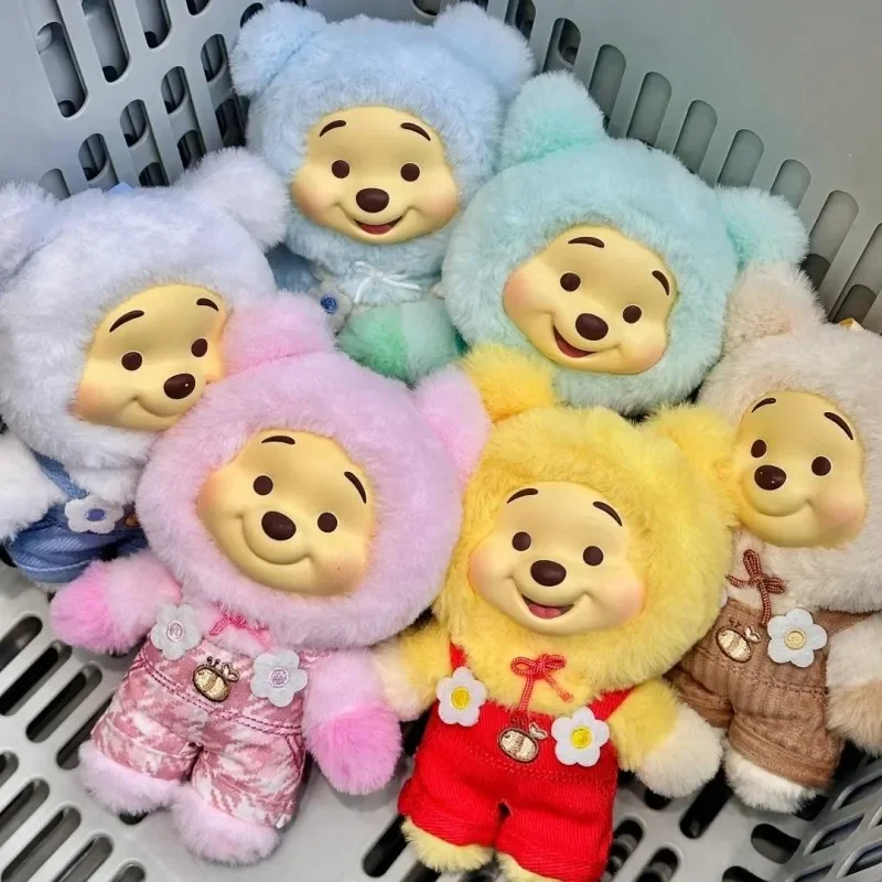 

MinisoWinnie @the Pooh Candy Bear Series Blind Box Vinly Plush Mystery Box Surprise Bag Pendant Doll Action Figure Girl Gift