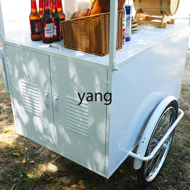 LTT السوق الليلي تعزيز مول مبيعات الآيس كريم عربة المبيعات عربة كشك الغذاء