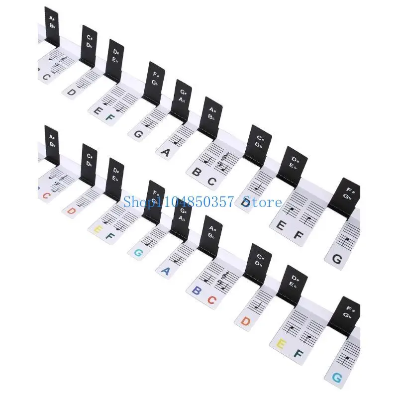 652F Electronic Piano Keyboard Stickers Piano Notes Guide for Beginners Student