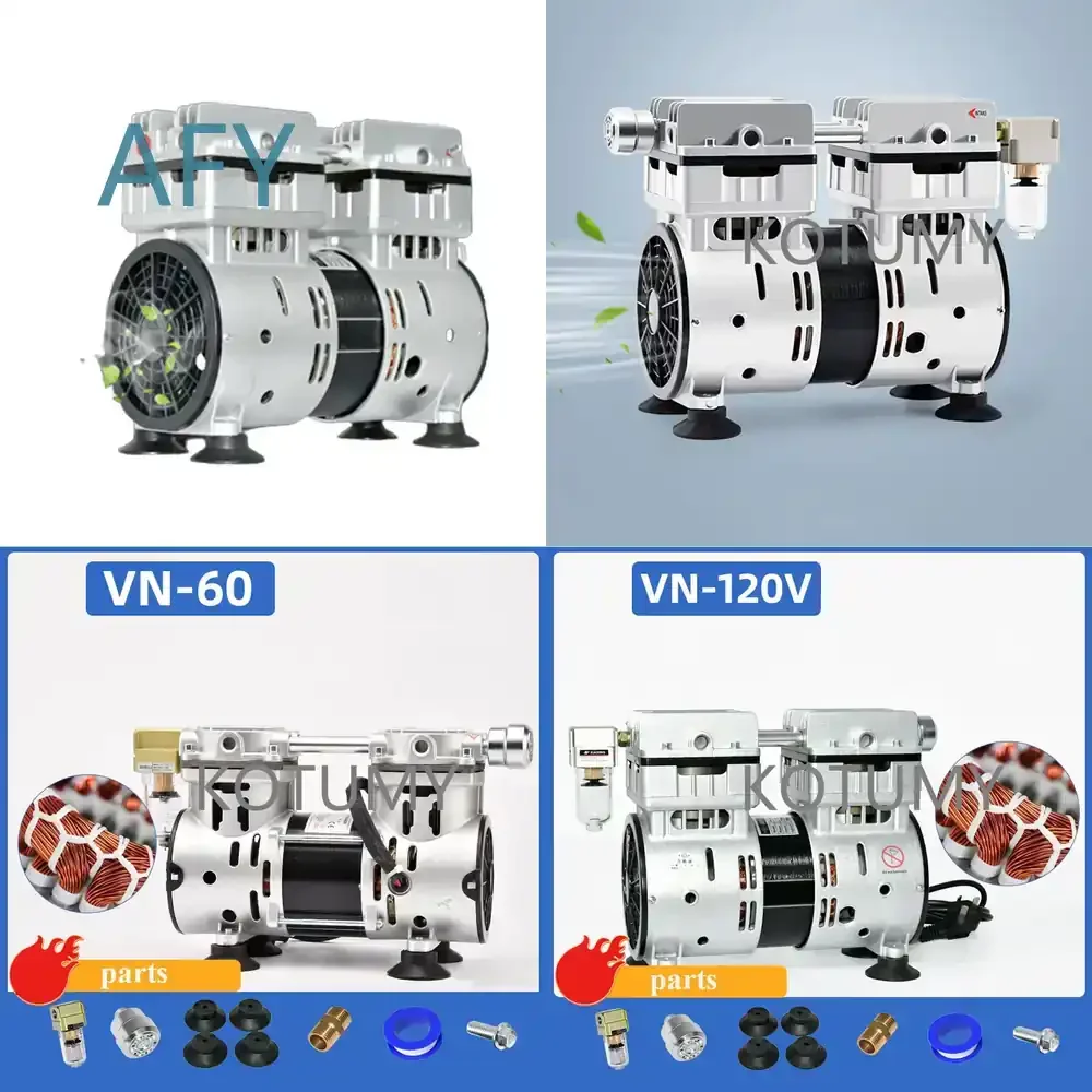 Air Vacuum Pump for Air Conditioning Maintenance for Refrigerant Recovery for Refrigeration Systems 220V 260W 370W -91KPA