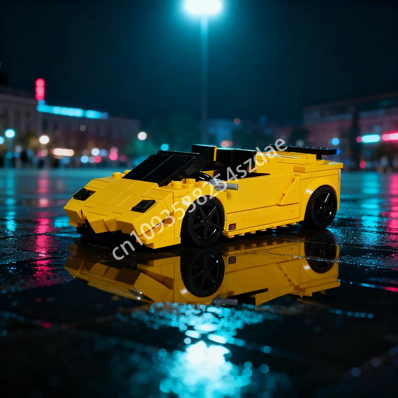 

253pcs MOC Lamborghiniesed Aventador SV Roadster City Model Building Blocks Christmas Gift Construction DIY Toys Idea Brick Kids