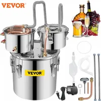 VEVOR 12L 20L 30L 50L Moonshine Still Distiller Alcohol Brewing Distiller DIY Stainless Steel Still Whisky Beer Brandy For Home