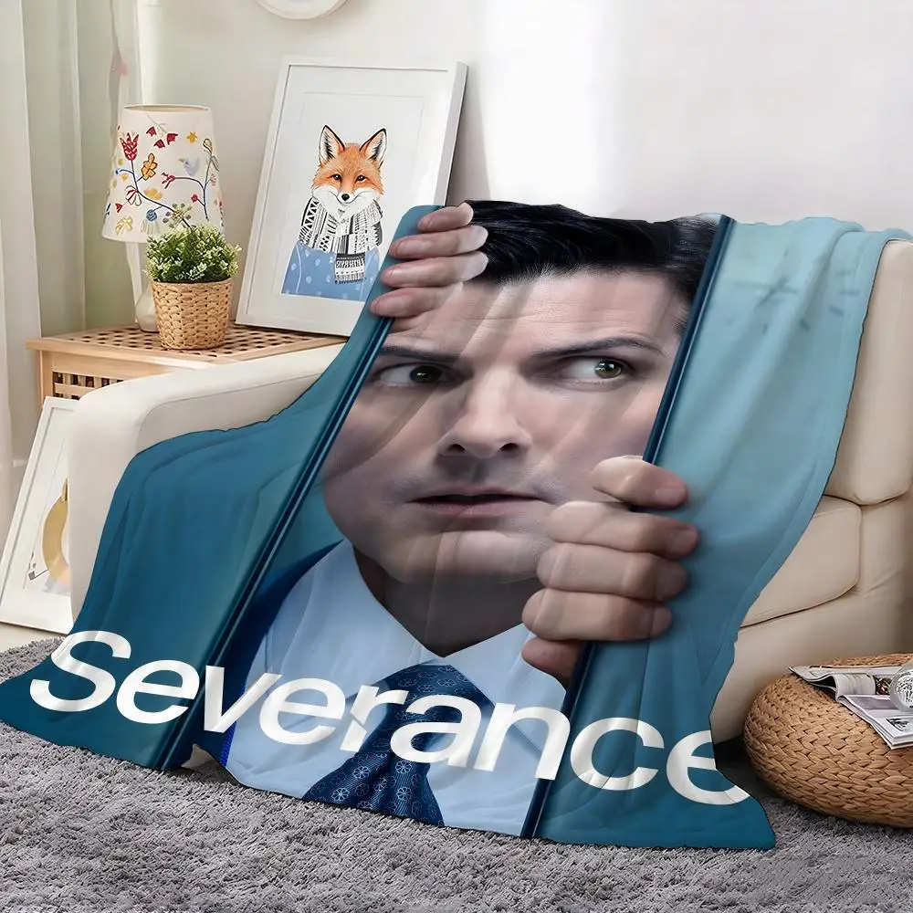 S-Severance Movie Throw Flannel Blanket Warm Cozy Throw For Bed Sofa Office Travel All Season