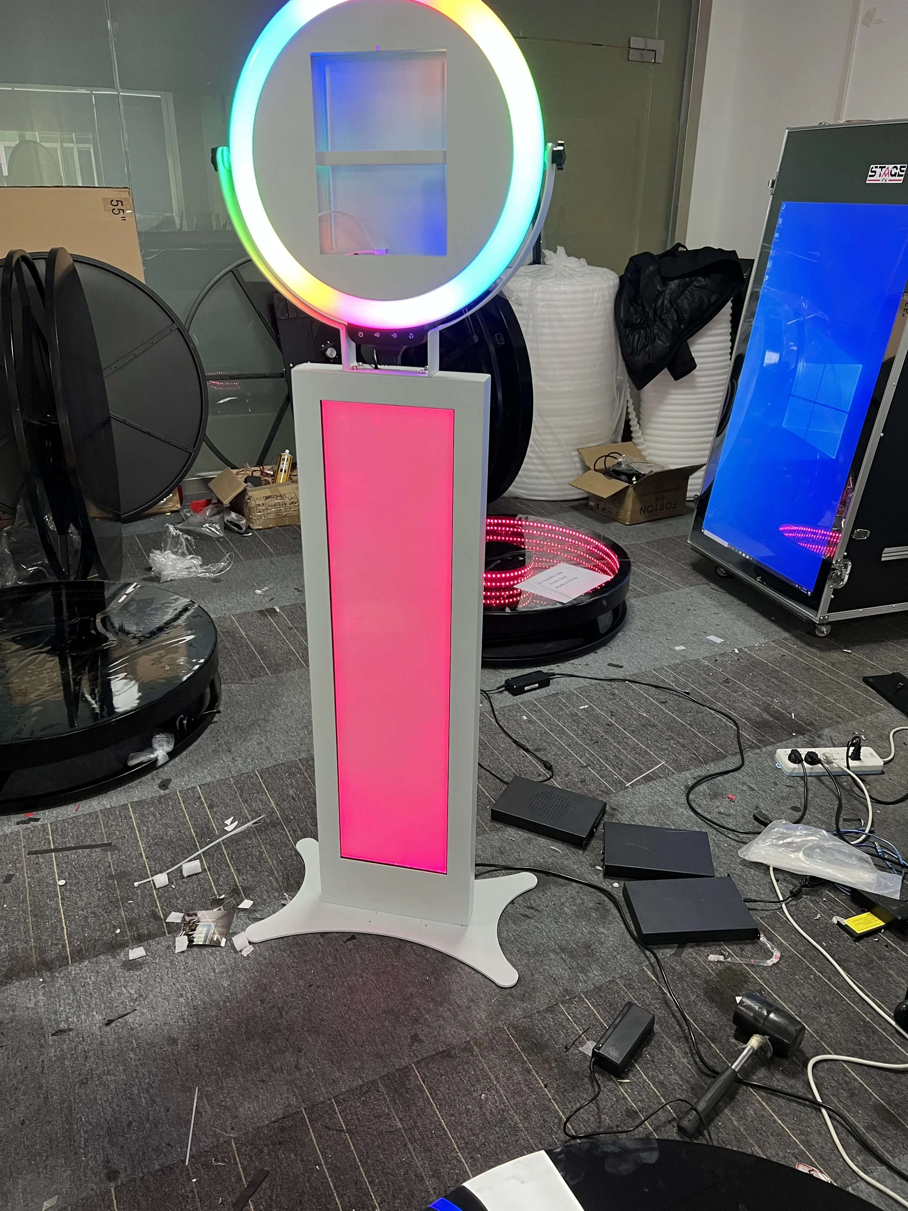 hot  12.9 Inch Photobooth Machine With Light Photo Booth Shell For Even