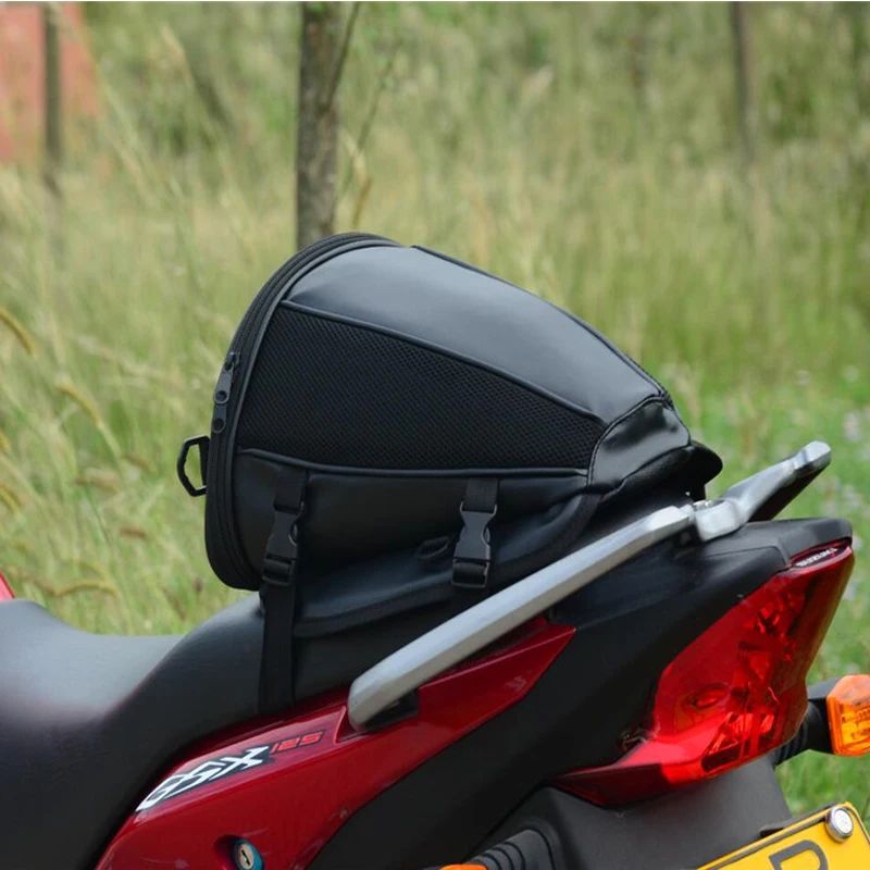 Motorcycle Tail Bag Motorbike Seat Back Bag Saddle Bag Rear Seat Package custom made Moto Motorbike Travel Saddle Tail Handbag