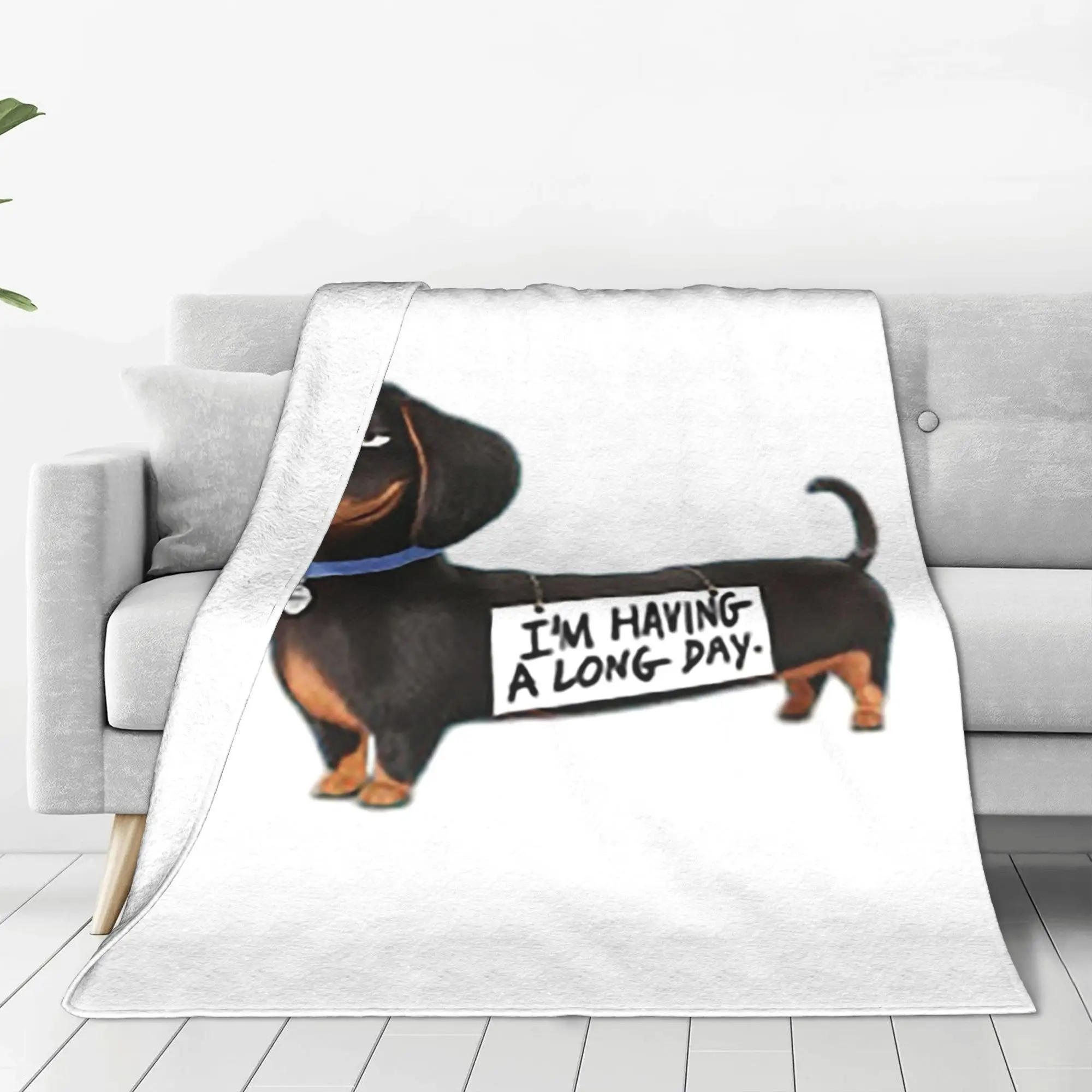 Dachshund Dog funny pupy Blankets Multi-function Fleece Sofa Throw Blanket for Couch Bedding Outdoor Throws Bedspread Quilt